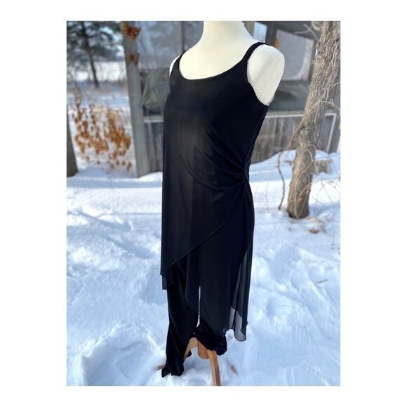 Thyme Maternity Formal Jumpsuit Sheer Overlay Sz S - Picture 3 of 11